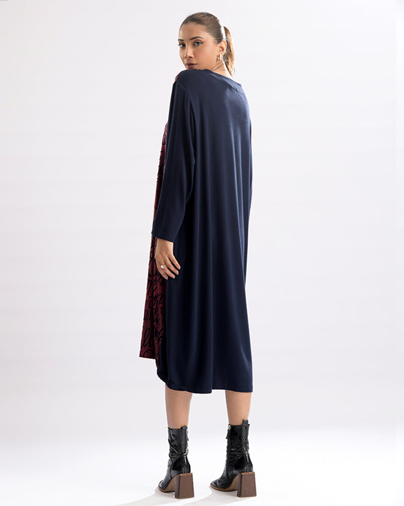 Winter Elegance Printed Dress