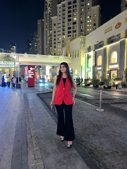 Refined Simplicity Sleeveless Coat