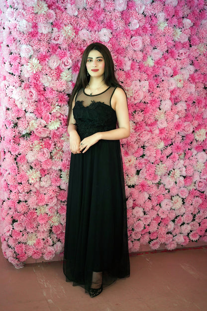 Blossom Serenade Long Evening Dress