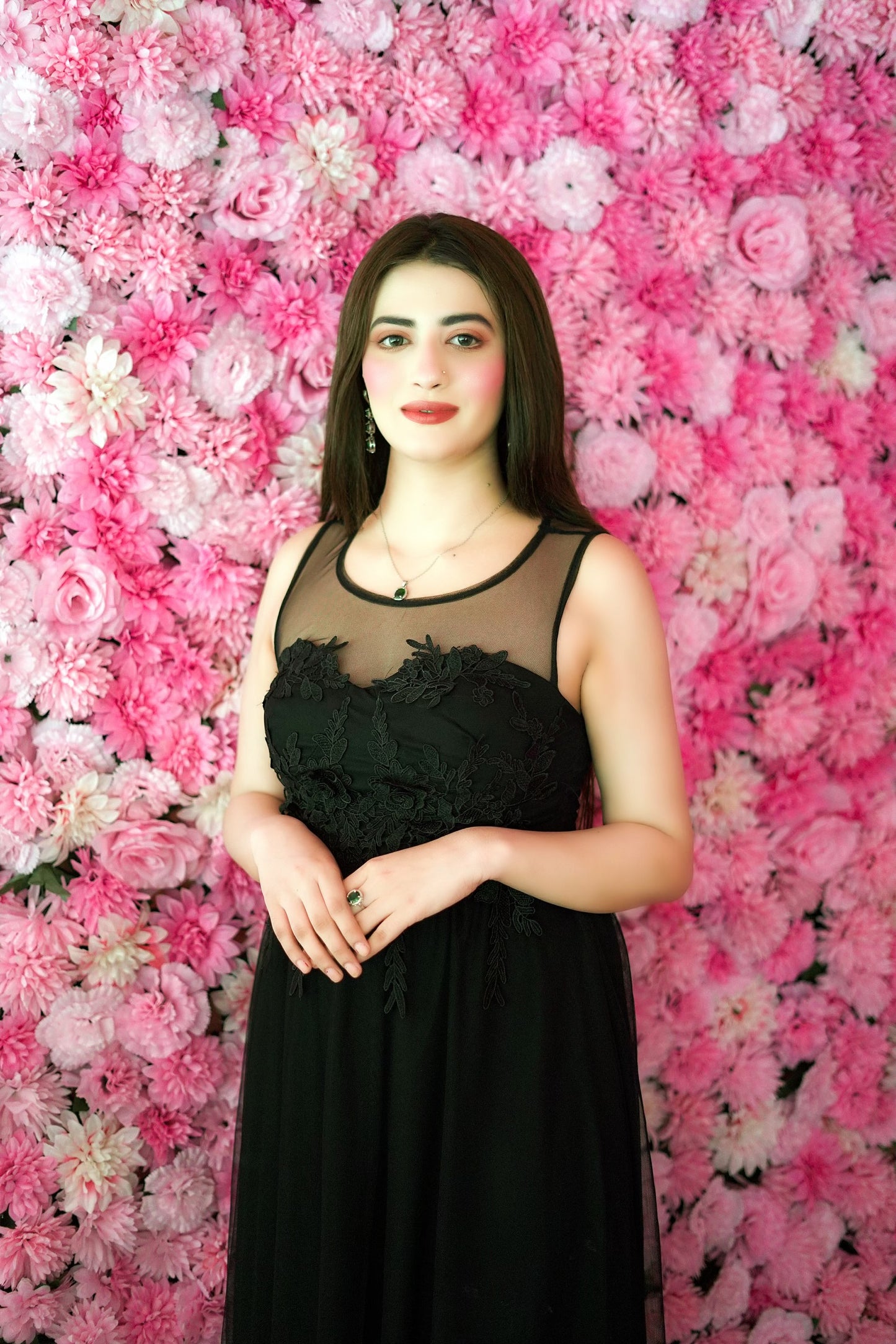 Blossom Serenade Long Evening Dress